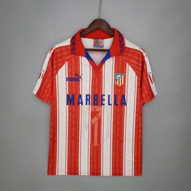 Atletico Madrid home soccer jersey 1995-1996