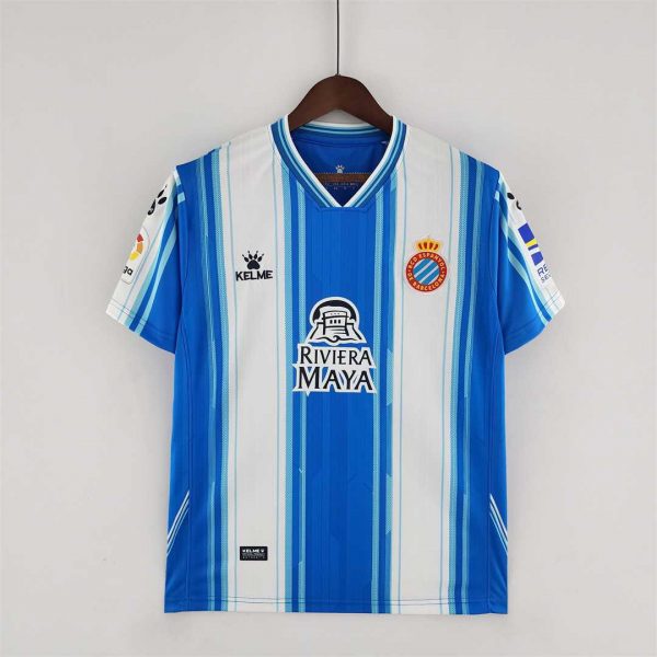 Espanyol home soccer jersey 2022-2023