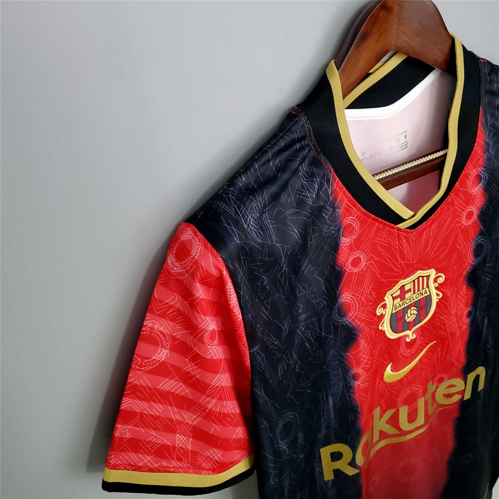 FC Barcelona Red and Black concept soccer jersey