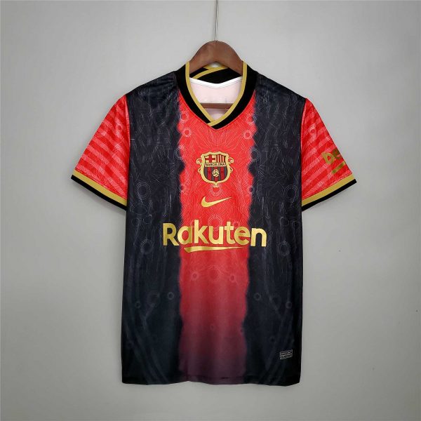 FC Barcelona Red and Black concept soccer jersey