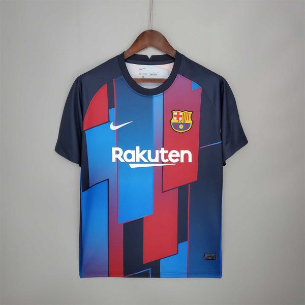 FC Barcelona soccer training suit blue and red 2021-2022