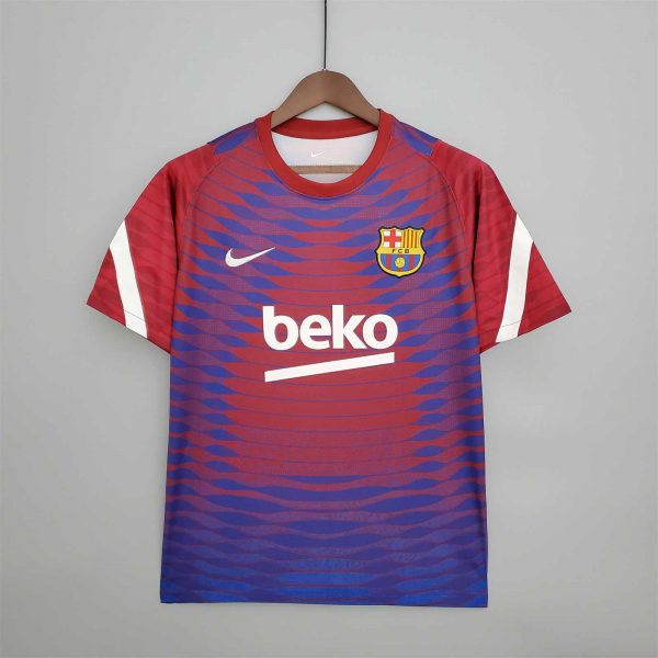 FC Barcelona soccer jersey training suit red and blue 2021-2022