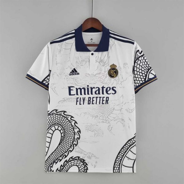 Real Madrid White Dragon soccer jersey 2022-2023