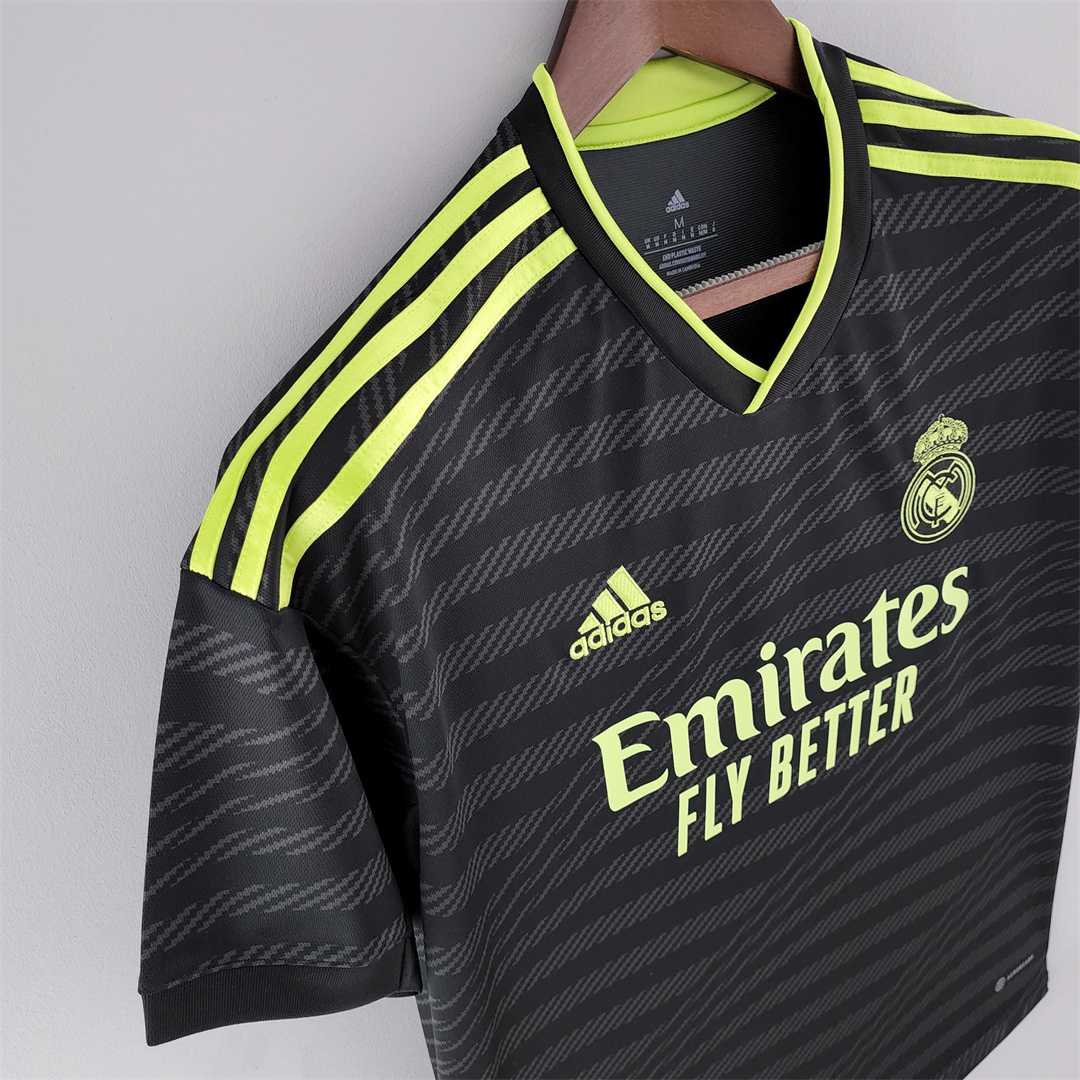 Real Madrid third away soccer jersey 2022-2023