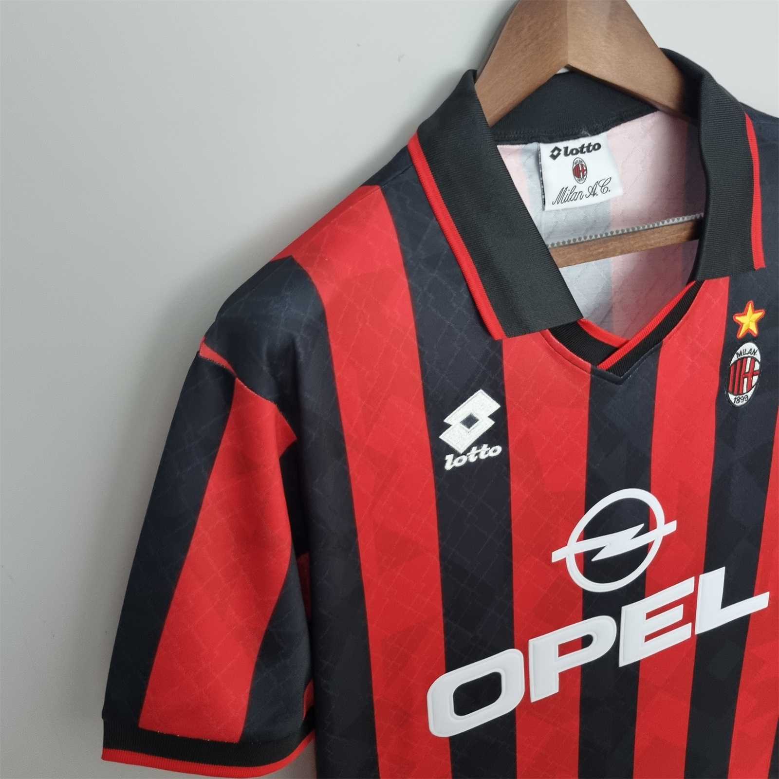 Ac milan retro jersey 1995-1996