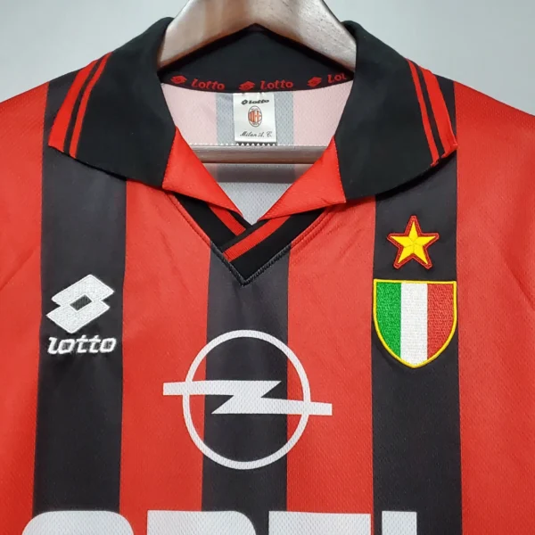 Ac milan home soccer jersey 1996-1997