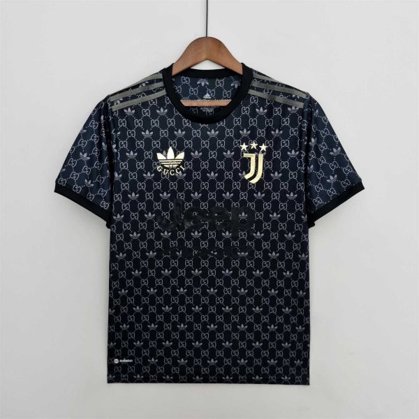 Juvantus soccer jersey GUCCI Edition Black 2023