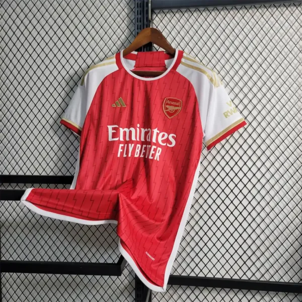 Arsenal Home Soccer Jersey Red and White Kit 2023-24