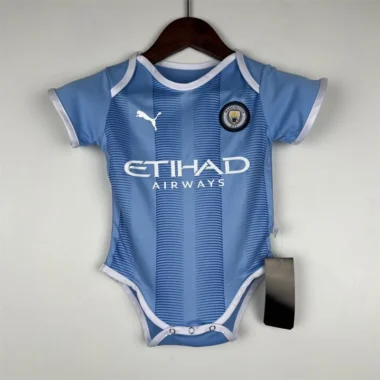 Manchester City Home Soccer Jersey 2023-24 For Babies