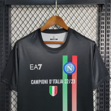 Napoli Black Champions Shirt 23-24