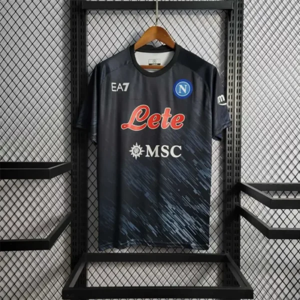 Napoli third away kit 22-23 black jersey