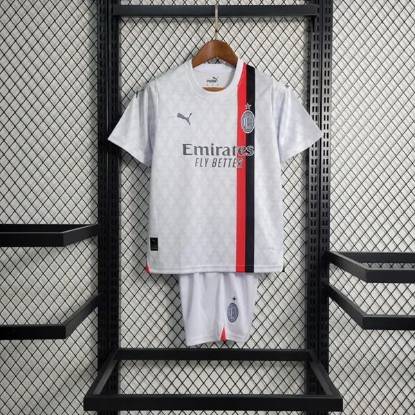 Ac Milan Away Kit for Kids 2023-2024