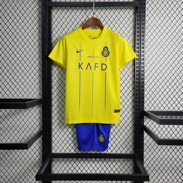 Al Nassr home jersey for kids 2023 2024