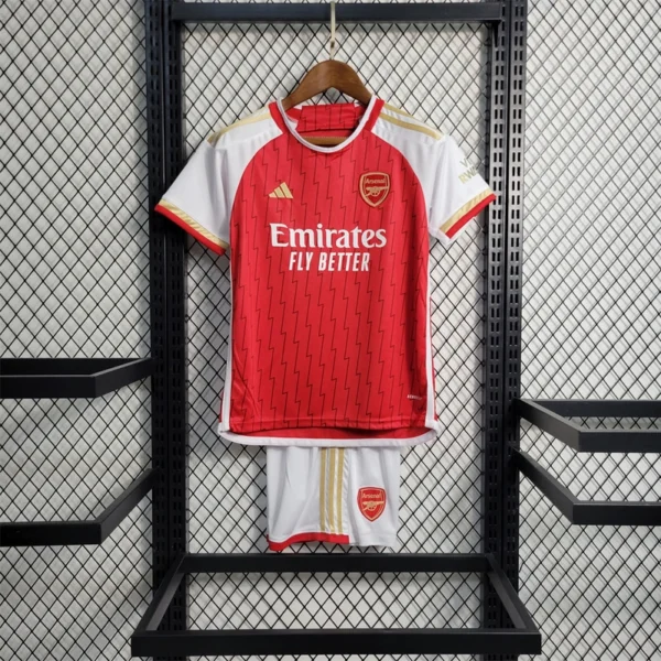 Arsenal home soccer jersey for kids 2023-2024