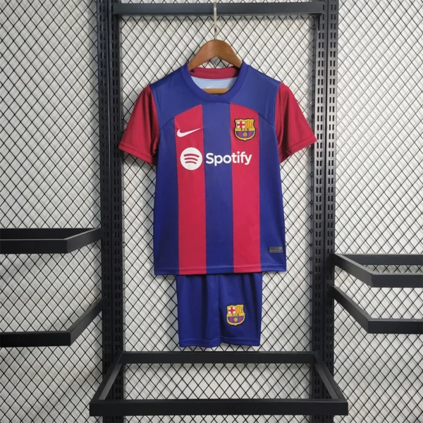 Barcelona home kit for kids 2023-2024