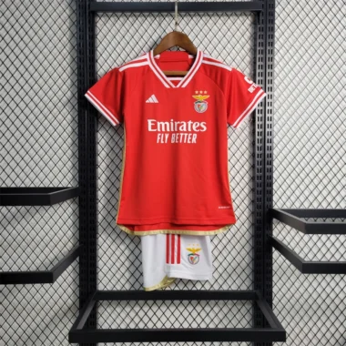 Benfica home soccer jersey for kids 2023-2024