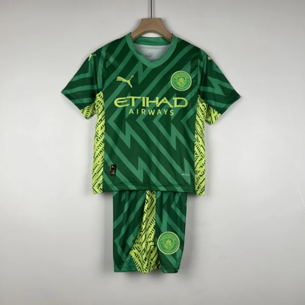 Man City Goalkeeper kid kit 2023 2024