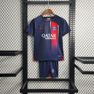 Paris Saint Germain home soccer jersey for kids 2023-2024