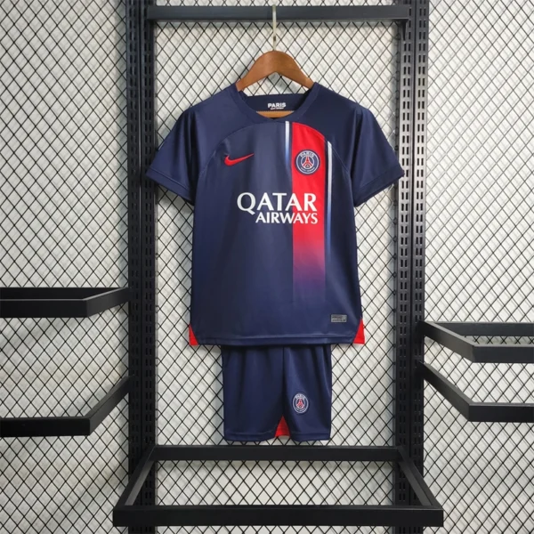 Paris Saint Germain home soccer jersey for kids 2023-2024