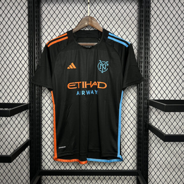 New York City FC 2425 Away Soccer Jersey Black Edition