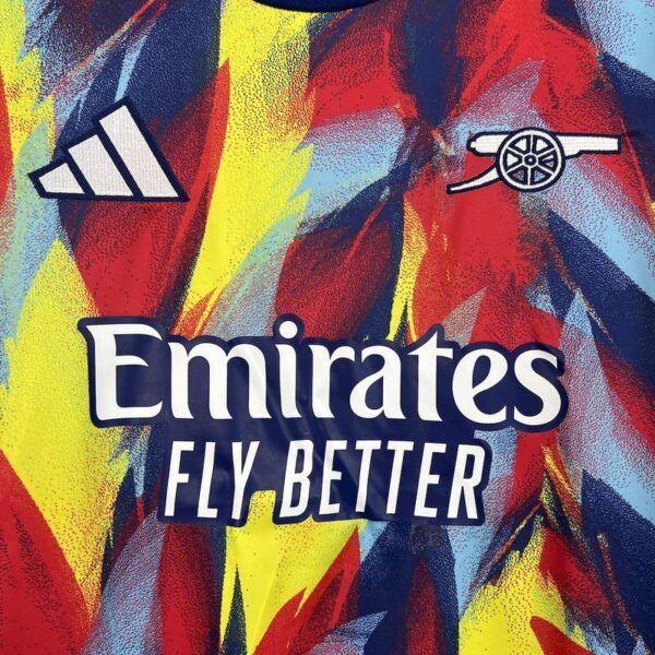 Arsenal 2025/26 Colorful Pre-Match Training Jersey – Official Warm-Up Shirt