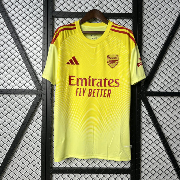 Arsenal 2025/2026 Yellow Goalkeeper Jersey