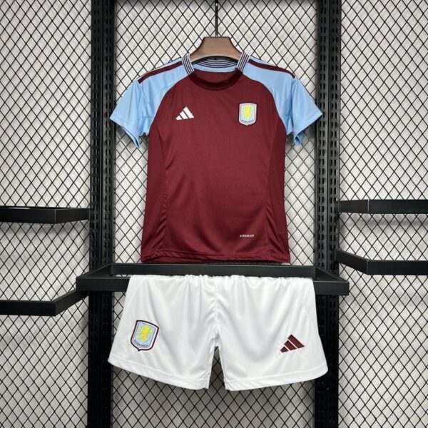 Aston Villa 2024/2025 Home Kid's Kit