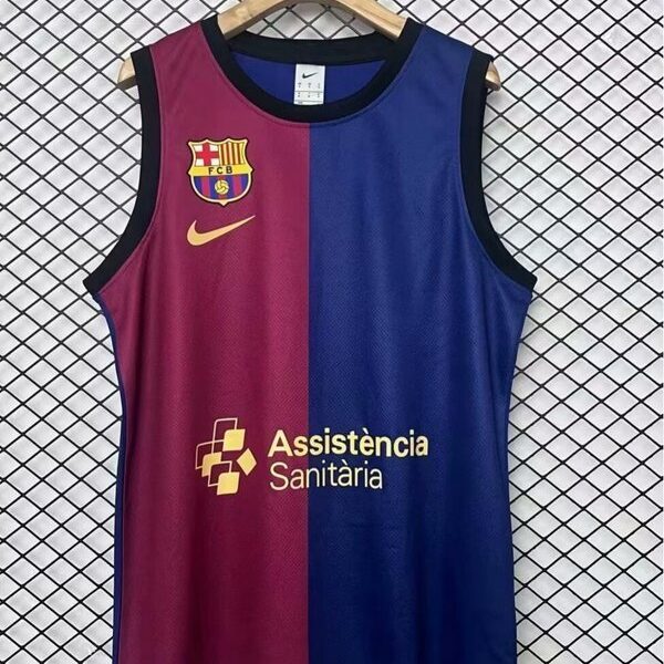FC Barcelona 2024/2025 Basketball Jersey – Blue & Red Edition